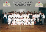 Examen de karaté en décembre 2001